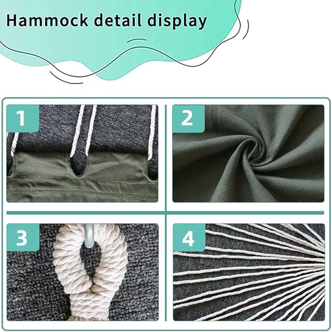 Hammock Chair with StandHammock Chair Stand with Hanging Swing Chair IncludedWeather Resistant Hammock Stand Max 450 LbsSaving Space Swing Stand for Indoor Outdoor Patio Yard(Green) Patented
