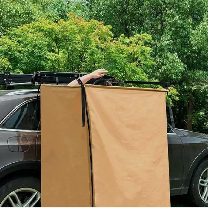 Vehicle Side Portable Shower Enclosure Quick Setups Fabric Privacy Design for Outdoor Activity Camping Tent