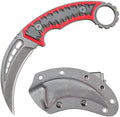 C1112 Fixed knifeFixed Blade KnifeD2 Steel Blade +G10 Handle Outdoor Camping KnivesEDC Tool Knifes with Kydex Sheaths(Red)