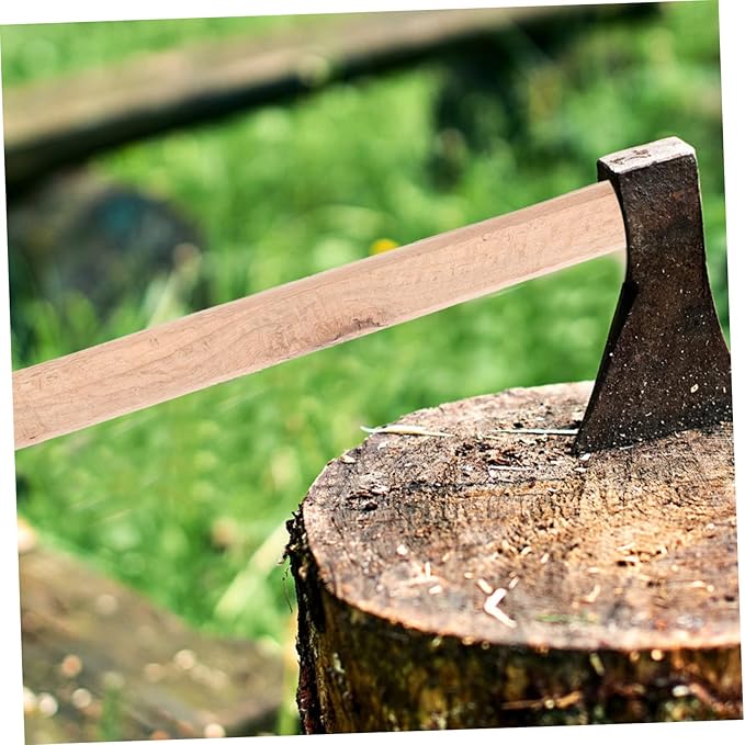 jojofuny 2pcs Elegant Replacement Handles for Axe Wood Easy to Install for Bushcraft and Garden Tools