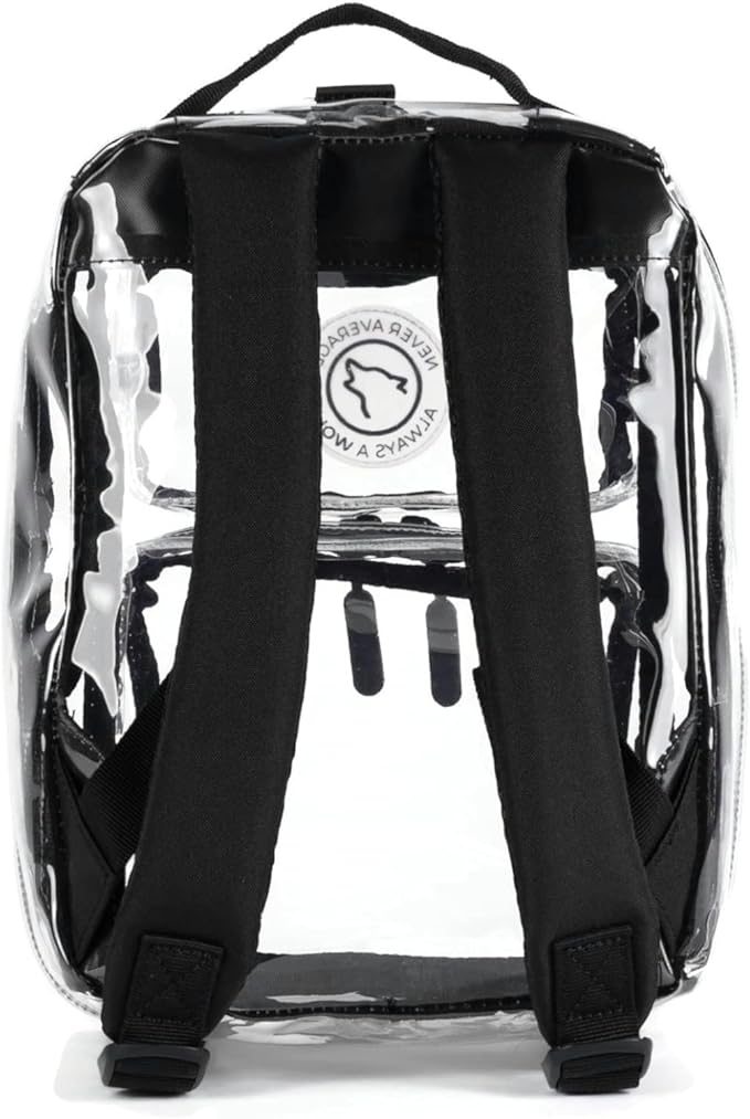 WOLFpak 9L Mini Tactical Backpack for Men &amp Women | Compact Small Everyday Carry Bag for Gym School Travel | Durable Water-Resistant Daypack with Molle System and Patch Panel (Clear)