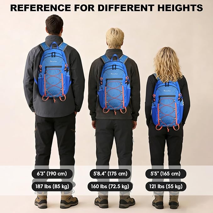 Seektop 20L Foldable Waterproof Hiking Backpack Ultralight Small Lightweight Daypack Packable Backpack for Men Woman