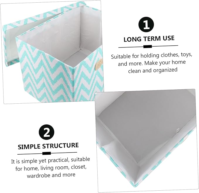 Cabilock Foldable Fabric Storage Box Home Clothes Organizers Multifunctional Room Organizers