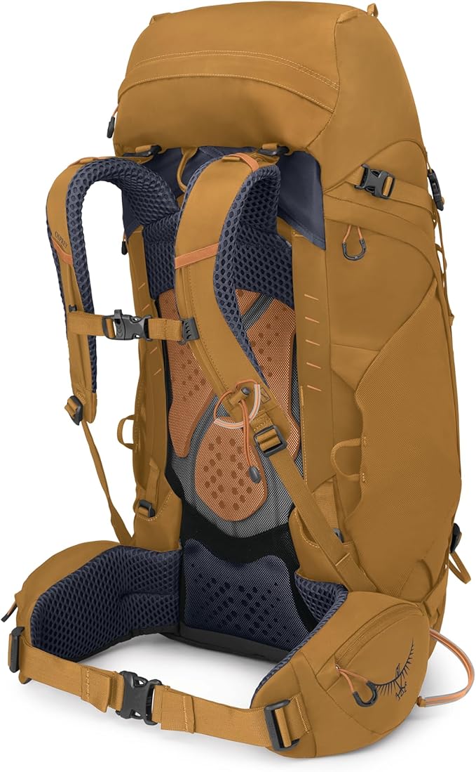 Osprey Kyte 48L Women's Backpacking Backpack - Hiking &amp Camping Bag with Waterproof Raincover Barley Brown Medium/Large