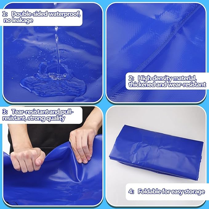 Water Bladder Storage Containers Collapsible Solar Shower Bag for RV/Hiking/Camping Mobile Soft Water Tank(1.25x0.8x0.5 m/500 L/132 Gallon)