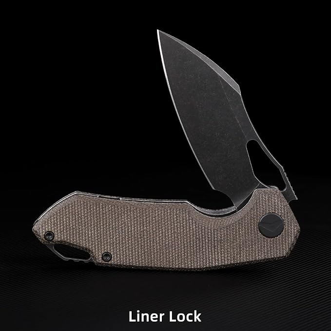 Pocket Knife for Men154CM Steel BladeHunting Knife Camping Folding Knives with for OutdoorSurvivalTacticalHunting and Camping（Green）