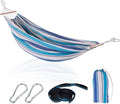 Cotton Hammock with Spreader BarPortable Camping Hammock with Travel BagTree Straps KitPerfect for GardenPatio and Backyard Island Breeze