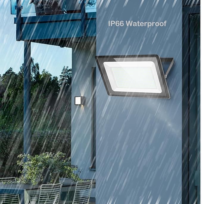 400W LED Stadium Flood Lights OutdoorSuper Bright LED Arena Lights 85-265V IP66 Waterproof 5000K Daylight White Commercial Lighting for Sports Fields and Counts(2 Pack)