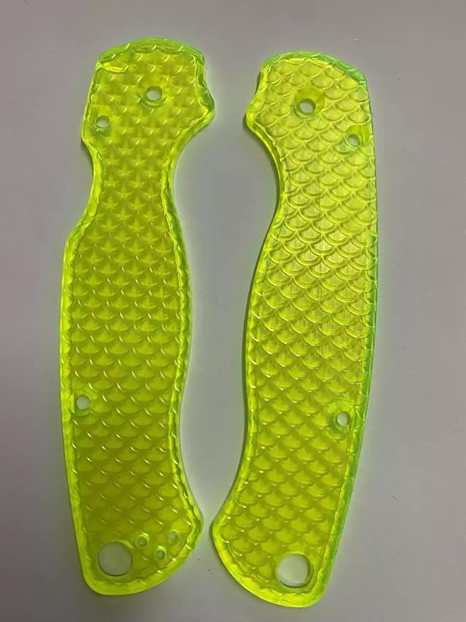 1 Pair Acrylic Scales Fits for C81 Paramilitary 2 CNC Handle Patch Replacement