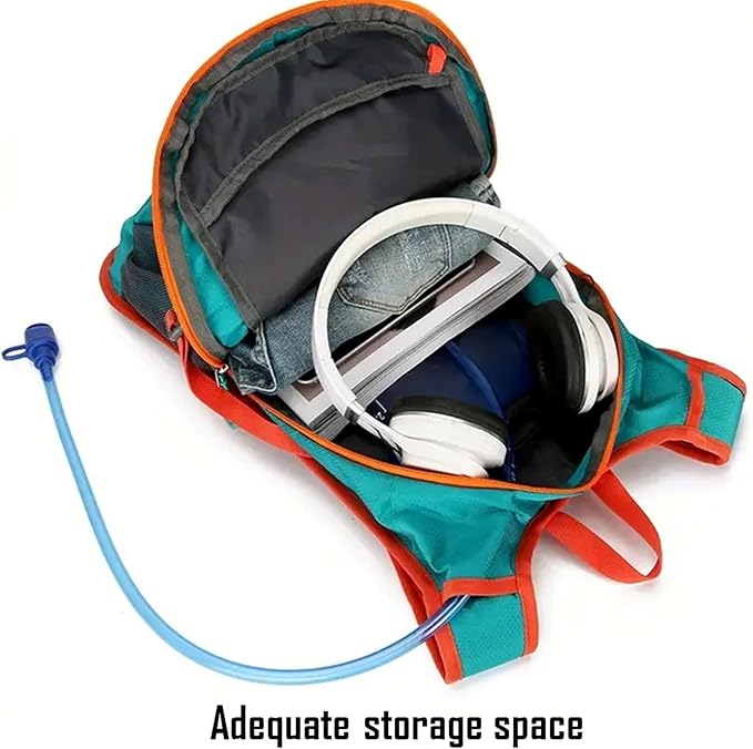 Lightweight Cycling Hydration BackpackLarge Capacity Pack for TravelHikingClimbingSkiingRunning Daypack for Men Women (Black)