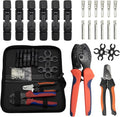 Solar PV Panel Crimping Tool Kit With Wire Stripper 6 Pairs Solar Connectors 1 PCS Iron Wire Cable Cutter 1 Pair Solar Spanner Wrenches