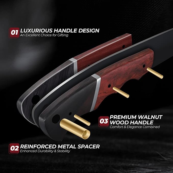 Kitchen Utility Knife From Japan - Small Chef Knife 5 Inch Forged from a Single Piece of High Carbon ATS-34 Steel Full-Tang Paring Knife with Walnut Handle for Fruit and Vegetable Ideal Gift