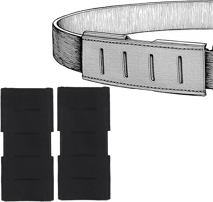 Detachable Horizontal MOLLE Single Module - Hook &amp Loop Adapter for Tactical Waist Rigs Secure Gear with Heavy-Duty Panels