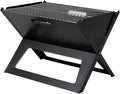 Fire Sense 60508 Notebook BBQ Grill 3.5mm Cooking Bars Instant Foldable &amp Easy Portability For Outdoor Barbecues Camping Traveling Picnics Garden Beach Party - Black