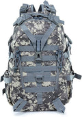 40L Camping Backpack Men's Travel Bags Tactical MOLLE Reflective Climbing Rucksack Hiking Fishing(ACU)