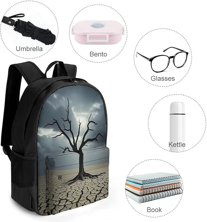 Backpack with Pocket Backpacks Survival Printed Travel Backpack Lightweight Outdoor Travel Gym Events Bag