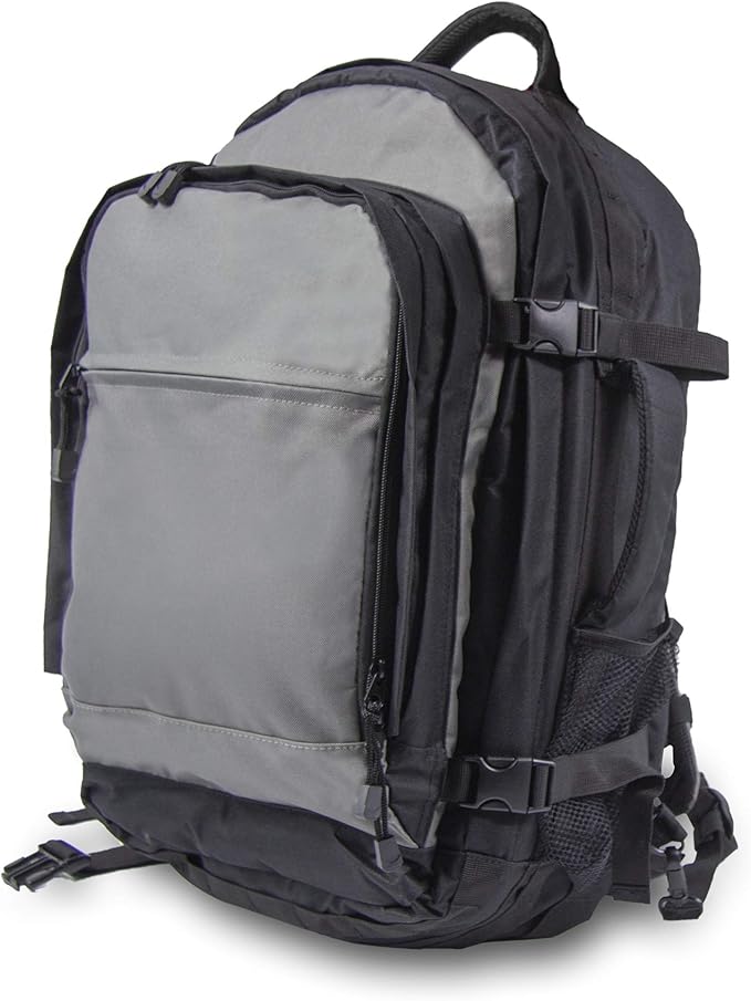 Emergency Zone Stealth Tactical 53L Backpack with 2L Hydration Bladder and Waterproof Cover
