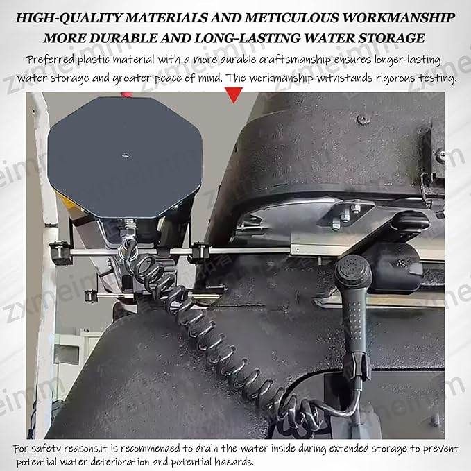Road Camping Shower Pressurized Water Tank Portable Camping Showerhead HandheldWater Store Outdoors Activities Compatible 20L