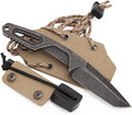 Extrema Ratio - Versa (Black - Expeditions) Fixed Blade Knife Böhler N690 Steel Blade with Dark Stone Finish Lightweight Aluminum Handle Ergonomic Design Precision Italian Craftsmanship