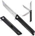 REMETTE Pocket Knife GD22K Flipper Open D2 Steel Tanto Folding knife with Durable G10 HandleMen Women Everyday Carry EDC KnifeSharp Camping Hiking Daily Work Knives