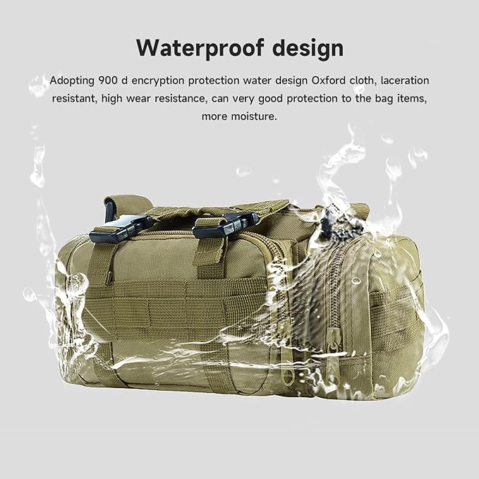 Large Capacity Camping Bag Waterproof Multifunctional Lure Waist Pack Outdoor Shoulder Bag Fishing Tackle Bags Lure Bag