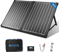ACOPOWER 100Watt 12 Volt Portable Solar Panel with Waterproof 20A Charger Controller Foldable Solar Panel Kit Monocrystalline for Camping RV Black