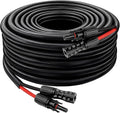 XRDS -RF Solar Cable 20FT 8AWG Solar Extension Cable with Male &amp Female Solar Connectors Flame-Retardant Protective Sleeving Solar Panel Cable Weatherproof PV Wire for Solar Panel Connection