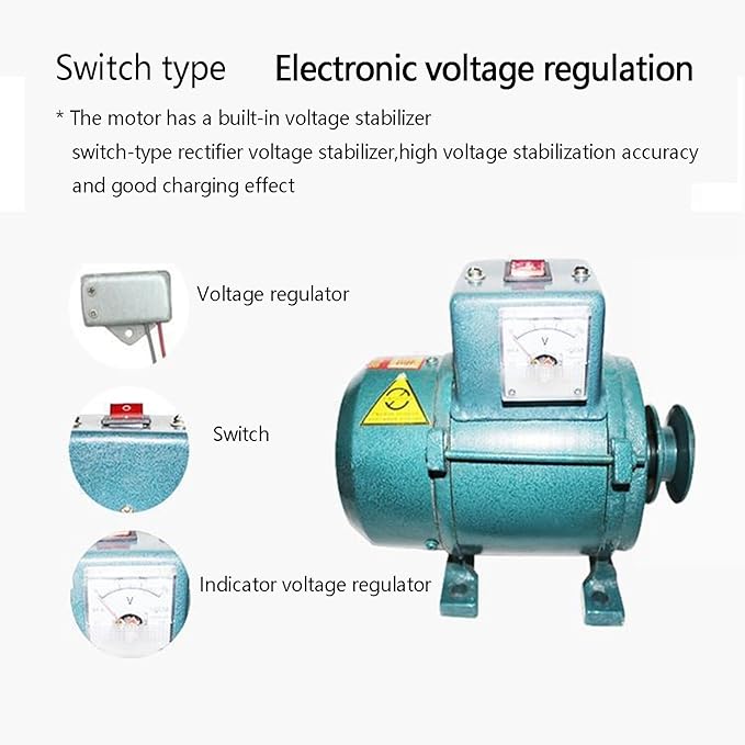3500W 220V Permanent Magnet Generator Brushless Belt-Driven Lighting Generator With Pure Copper Coil For Gasoline Or Diesel Engine Home Backup Use
