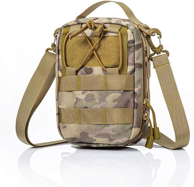 Outdoor Sports Airsoft Gear Molle Assault Combat Hiking Bag Accessory Camouflage Kit Pack Tactical Medical Pouch - CP