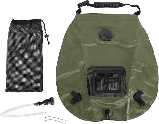 Solar Camping Portable Shower Bag with Solar Heating for Outdoor Camping Hiking Beach