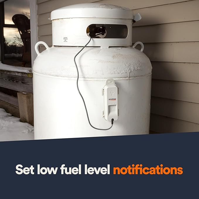 Generac 7009 LTE Propane Tank Fuel Level Monitor - Real-Time Gauge Mobile Link Integration - Avoid Run-Outs - Compatible with Generac Generators - Reliable 4G LTE Coverage