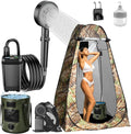Portable Camping Shower Kit 6000mAh Rechargeable Outdoor Shower Kit with Intelligent LED Display for Camping Hiking RV Traveling Beach
