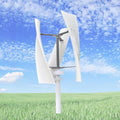 12000W No Noise Vertical Axis Wind Turbine Generator220V 12V 24V 48V Magnetic Levitation Wind Turbine with MPPT Controller for Home Street Lighting(White)12V