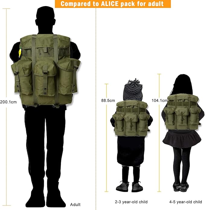 MT Mini ALICE Pack for Kids Military Army Style Children Rucksack