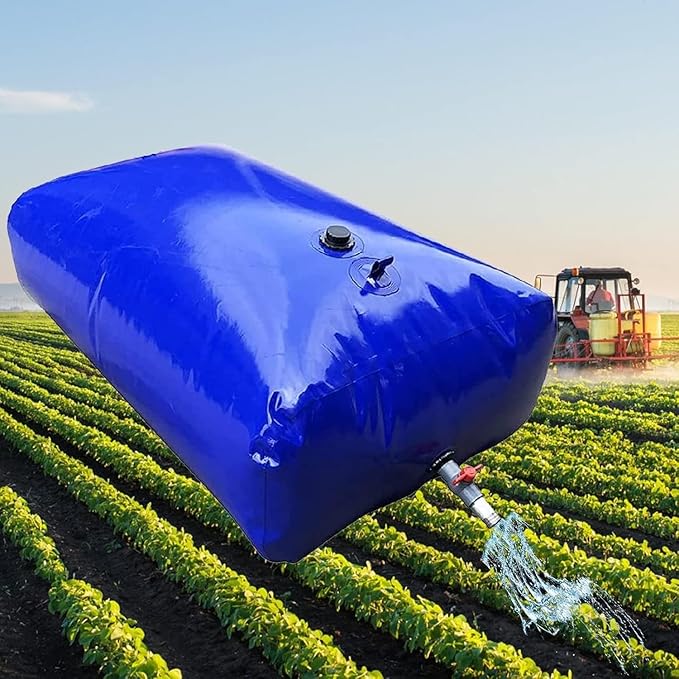 Water Bladder Storage Containers Collapsible Solar Shower Bag for RV/Hiking/Camping Mobile Soft Water Tank(1.25x0.8x0.5 m/500 L/132 Gallon)