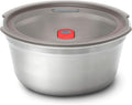 BLACK + BLUM Lunch Bowl - Reusable Meal Prep Containers for Picnic &amp Camping - Microwavable Stainless Steel Lunch &amp Dinner Food Storage Box with Leak Proof Lid - Dishwasher &amp Oven Safe - M