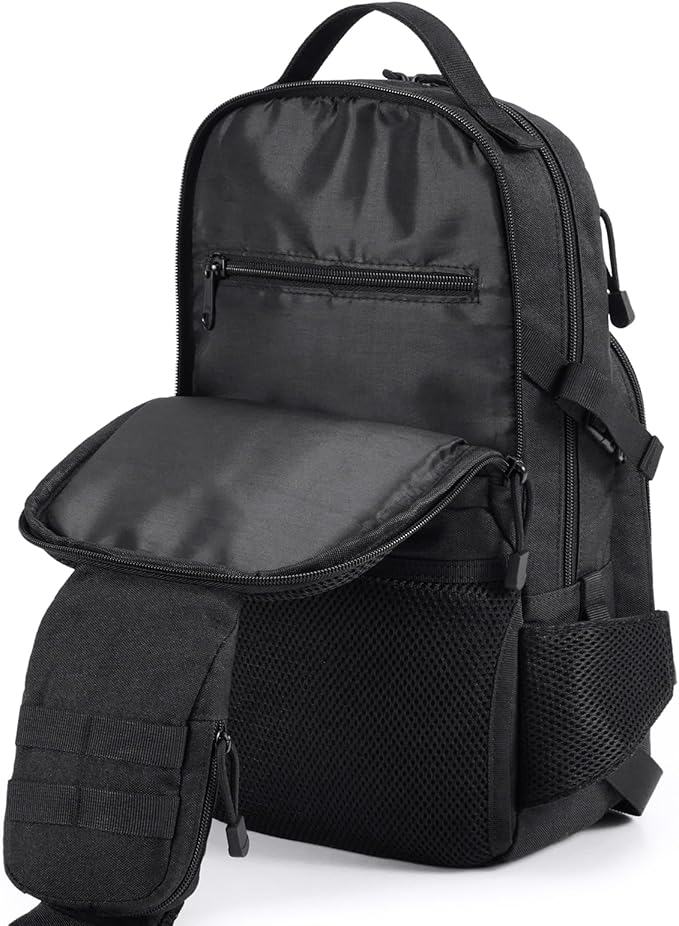 G4Free EDC Bag Tactical Sling Bag Backpack Molle Chest Shoulder Assault Pack Rectangular Outdoor Daypack