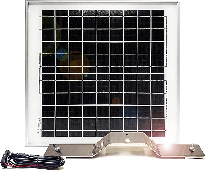 Spartan Camera Spartan Trail Camera Solar Panel - 15W 12V 20inch - Solar Panel for Spartan GoLive 2 or Golive 3 (NOT Golive or Ghost) with Cable and Bracket Battery Charger Kit Package