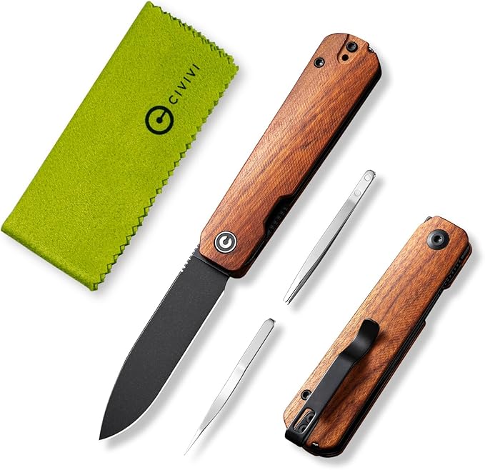 CIVIVI Sendy 3 In 1 Multitool Pocket Knife With Tweezers and Toothpick Ben Petersen designed Folding Knife for EDC Camping Daily Use Perfect Gifts for Men Women C21004A-2