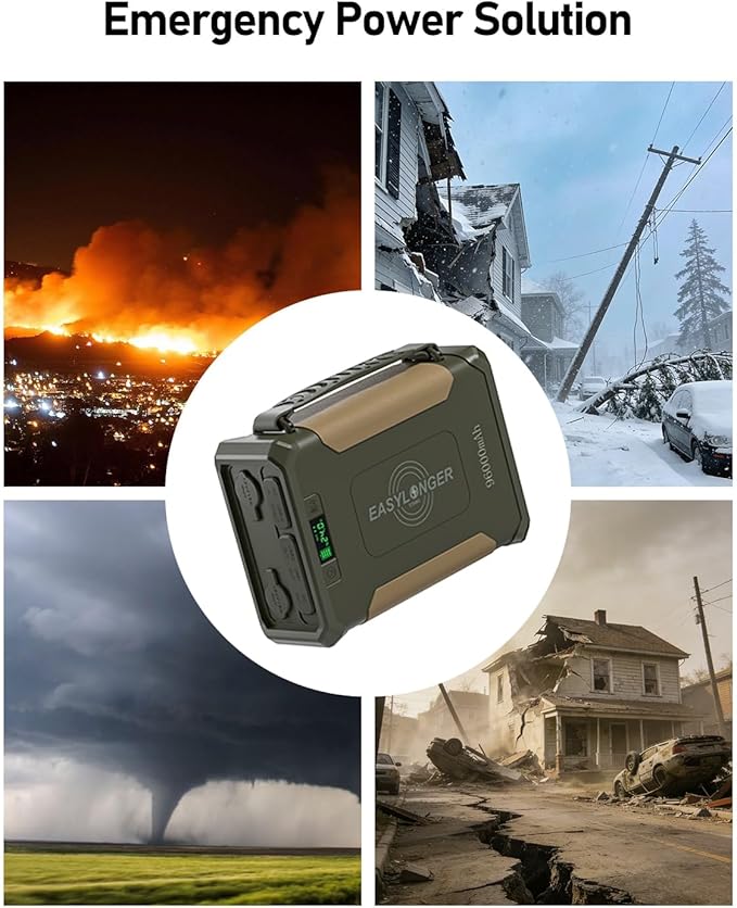 EASYLONGER ES960 CPAP Battery Backup 297.6Wh High-Capacity Power Supply (Exceeds Airline Limit) for AirSense 11/10 AirCurve10/11 AirMini DreamStation/2 – Emergency Home Camping &amp Outdoor Use
