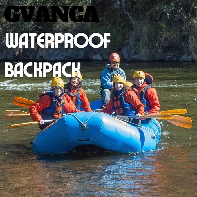 Waterproof Roll Top Kayak Backpack Floating Outdoor Dry Sack Boating Sailing Canoeing Rafting Fishing Camping 35L Blue