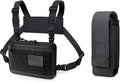 WYNEX Tactical Chest Rig Bag of Laser Cut Design Molle Chest Pouch Utility Recon Kit Bag Tactical Chest Pack Bag WYNEX OC Pepper Spray Holster Pouch Small MOLLE Flashlight Holder