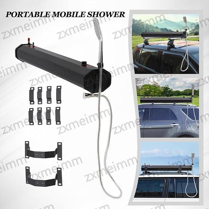 Pressurized Water Tank for Camping ShowerOff Road Shower for Overlanding Portable Water Storage Mount on BumperRoof Rack Mount for VehiclesTrucks 20L