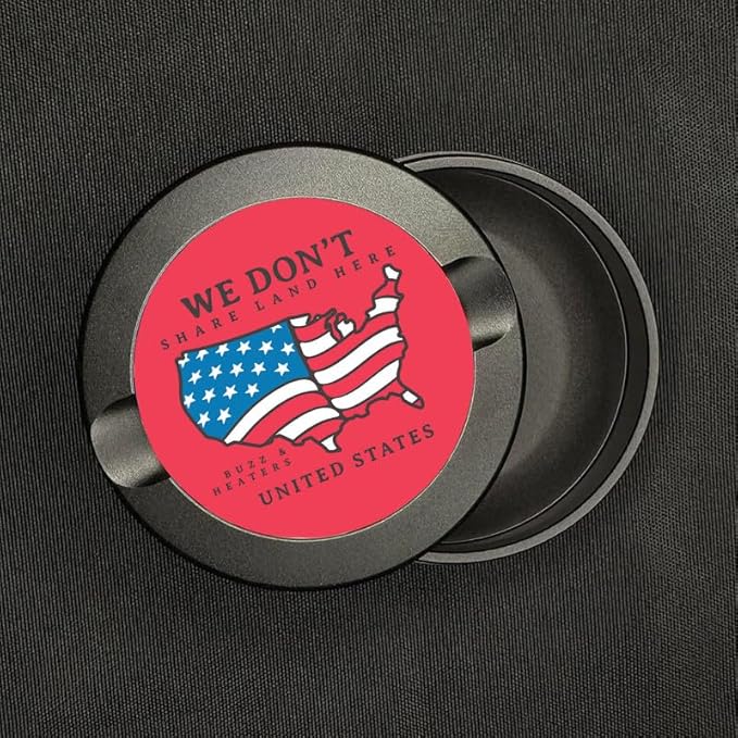 Americana Buzz &amp Heaters Zyn Container - Metal Holder &amp Can