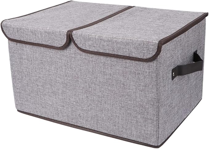 Foldable Fashion Storage Basket Woven Storage Bin Organizer Space-saving Design