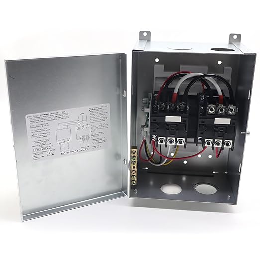 50 Amp Transfer Switch Automatic Transfer Switch for RV Speedboats 120/240 VAC 50 Amp Automatic Transfer Relay Switch