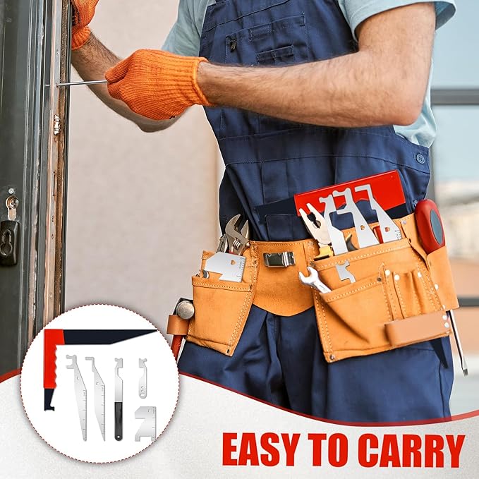 6-Piece Professional Firefighting Multi-Tool Kit Heavy-Duty Emergency Rescue Set for First Responders Ideal for Warehouse &amp Residential Rescue