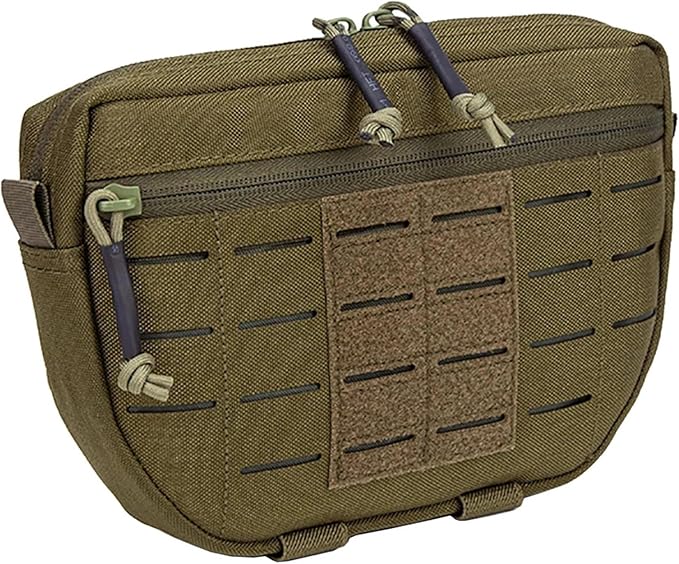 Tactical Molle Admin Pouch Sports Hunting Dump Pouch Nylon Front Pouch of Chest Rig with Molle Carrying Kit Bag