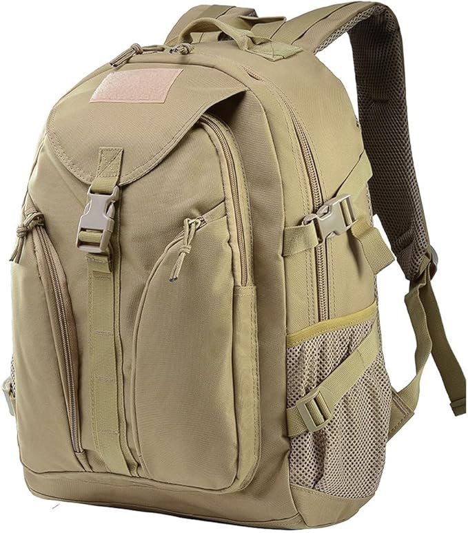 Tactical Backpack Military Hiking Daypacks 3 Day Assault Pack Army Rucksack for Camping Hunting Traveling (Mud)