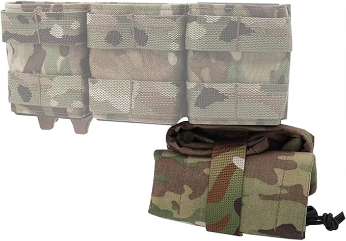 Tactical Folding Dump Pouch Utility Tool Bag Molle Drawstring Ammo Mag Pouch for Vest Tactical Backpack